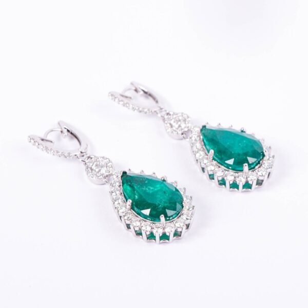 ARETES ORO BLANCO - TIPO PERA - Image 5
