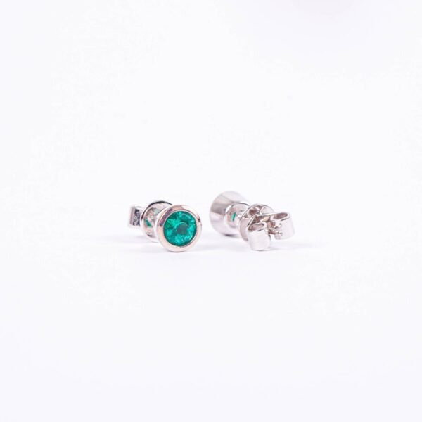 TOPOS ORO BLANCO BEZEL ESMERALDA - Image 2