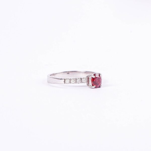 ANILLO ORO BLANCO RUBI - Image 2