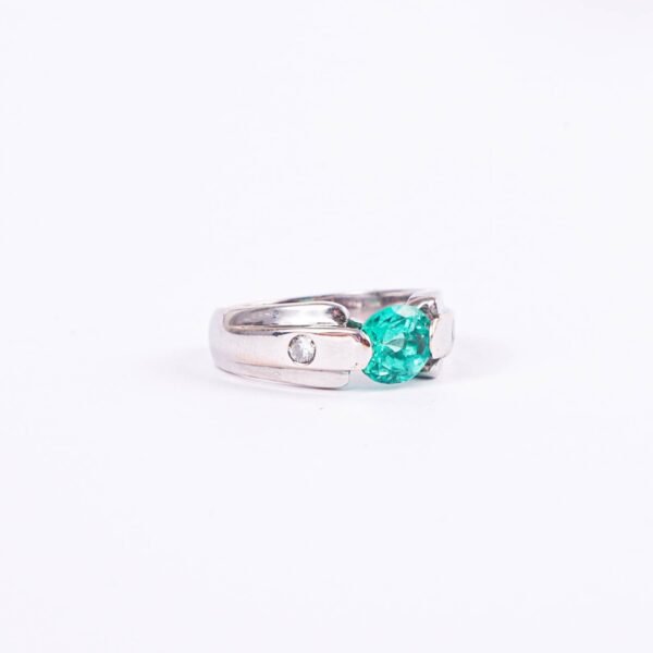 ANILLO ORO BLANCO ESMERALDA 1,20 CT - Image 2