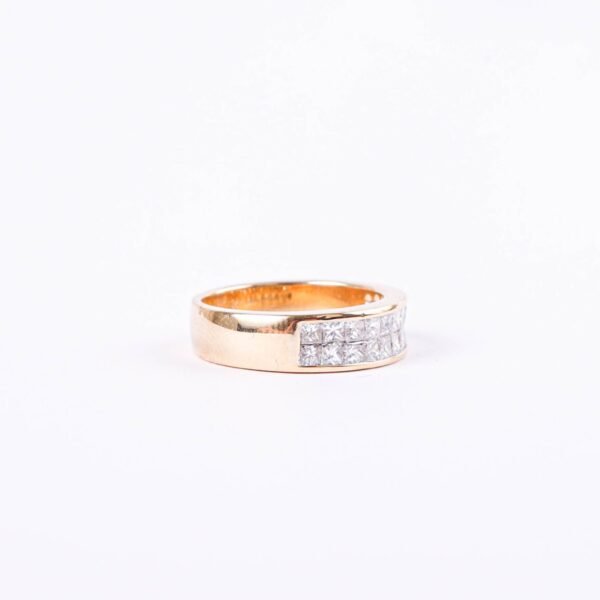 ANILLO ORO AMARILLO DIAMANTES 0,85 CT